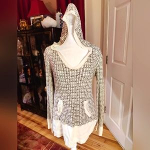 Vintage Early 2000's LEI Lightweight Long Sleeve Hoodie, Sunbursts